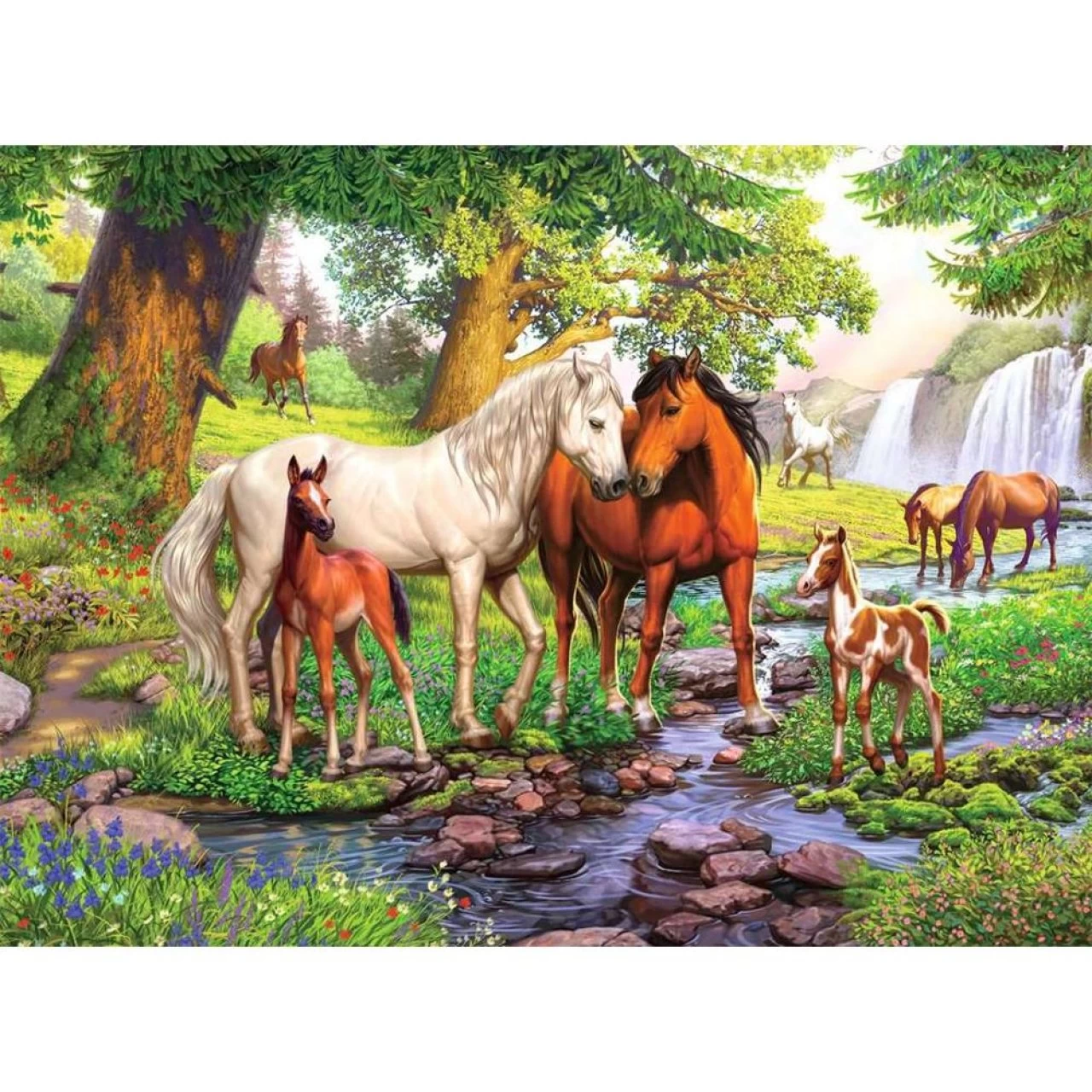 Ravensburger XXL Kinderpuzzle Wildpferde Am Fluss 300 Teile Pferde Mädchen 3 Ravensburger XXL Kinderpuzzle Wildpferde Am Fluss 300 Teile Pferde Mädchen – Bild 3