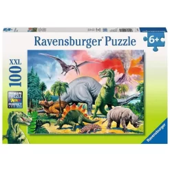 Ravensburger Kinderpuzzle 10957 - Unter Dinosauriern - 100 Teile