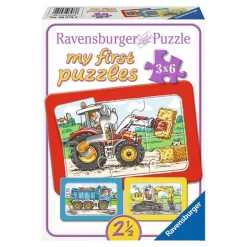 Ravensburger 06573 - My First Puzzles - Bagger, Traktor, Kipper Kleinkinder NEU