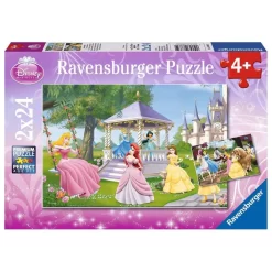 Ravensburger Kinderpuzzle 2 X 24 Teile Zauberhafte Prinzessinnen Disney-Puzzle Für Kinder Ab 4 Jahren