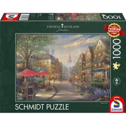 Schmidt Spiele 59675 Thomas Kinkade Cafe In München 1.000 Teile Puzzle Geduldsspiel Gesellschaft