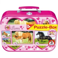 Schmidt Spiele 55588 - Pferde, Puzzle-Box