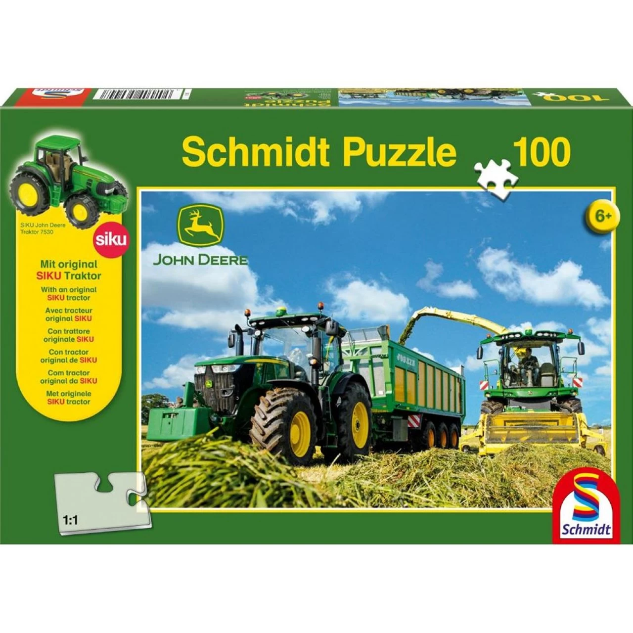 Schmidt Spiele 56044 - John Deere, 7310R 100 Teile, Klassische Puzzle 1 Schmidt Spiele 56044 - John Deere, 7310R 100 Teile, Klassische Puzzle