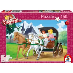 Schmidt Spiele 56051 - Puzzle Kutschfahrt, 150 Teile Kinderpuzzle Puzzlespiel