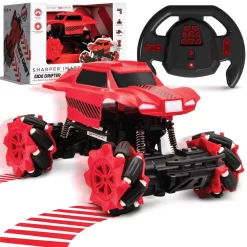Sharper Image RC Monstertruck Side Drifter Rot Mit Licht Ferngesteuert Spielzeugauto