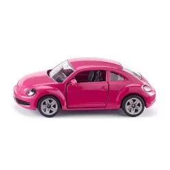 Siku 1488 VW The Beetle Pink Öffenbare Türen Mit Blumen-Aufklebern Spielzeugauto Fahrzeug
