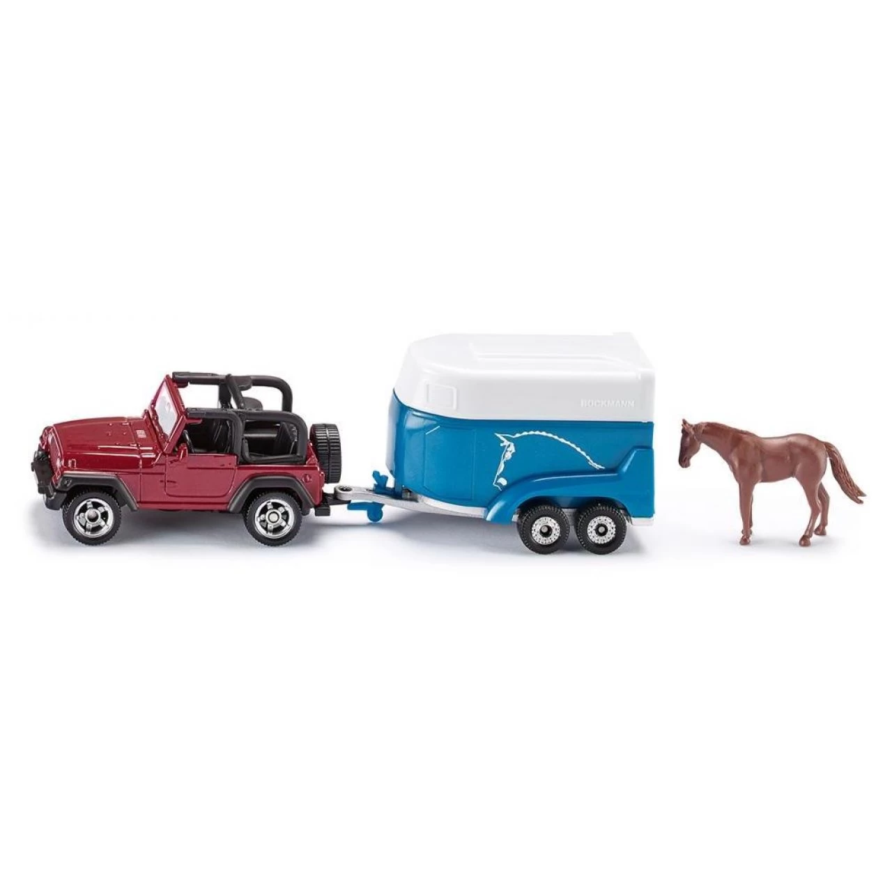 Siku 1651 Jeep Mit Pferdeanhänger Maßstab 1:55 Spielzeugauto Modellauto PKW 2 Siku 1651 Jeep Mit Pferdeanhänger Maßstab 1:55 Spielzeugauto Modellauto PKW – Bild 2