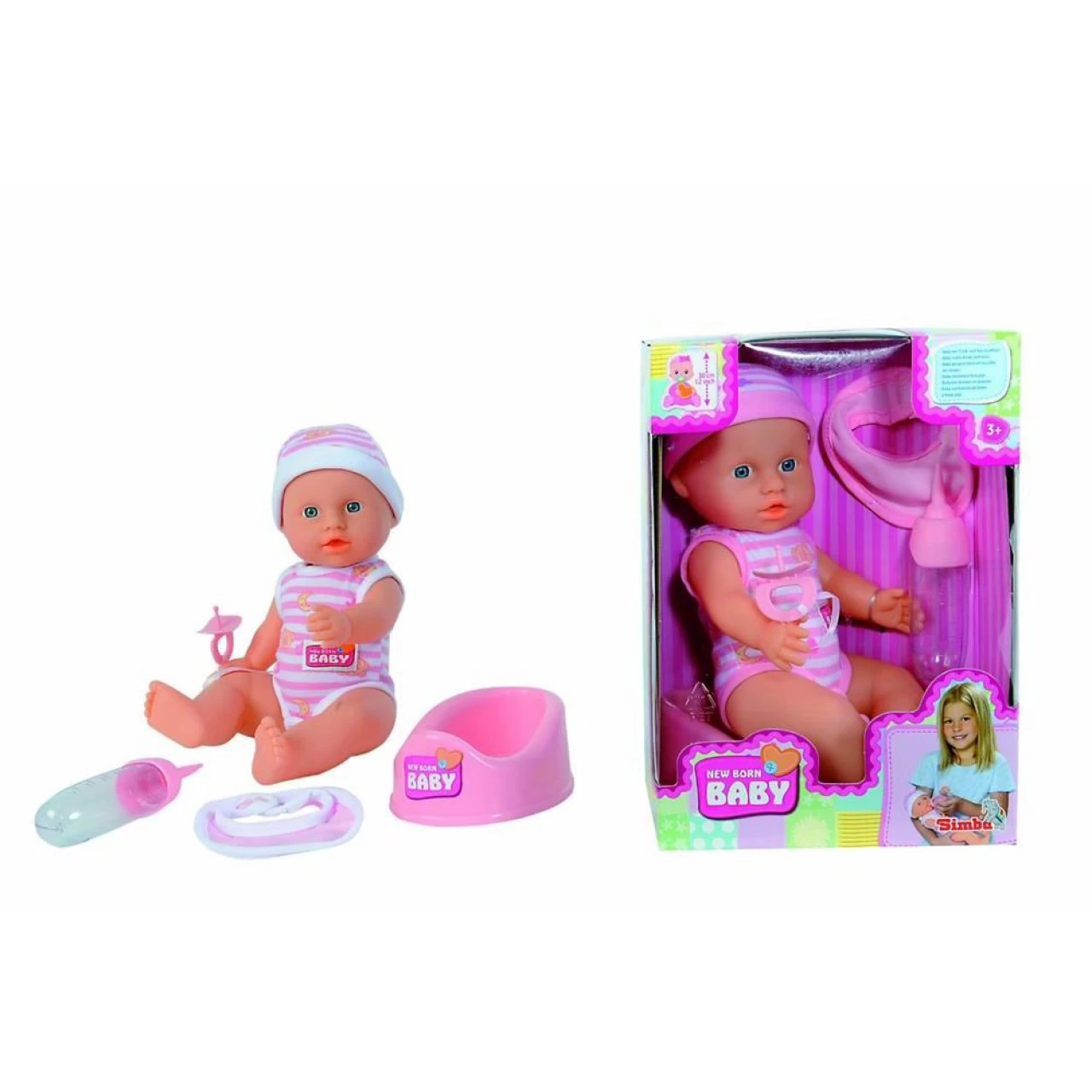 Simba - New Born Baby, Mit Trink- & Nässfunktion Ab 3 Jahren NEU 3 Simba - New Born Baby, Mit Trink- & Nässfunktion Ab 3 Jahren NEU – Bild 3