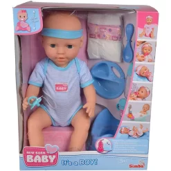 Simba New Born Baby Puppen-Junge 43 Cm Mit Trinkfunktion Nässfunktion Zubehör Kinderpuppe Spielpuppe -Spielzeug Geschäft xsim 105030044 6 1280x1280