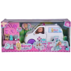 Simba Evi Love Doktor Evi 2in1 Tiermobil Spielpuppe Tierärztin Auto Tierklinik Hund Katze Puppe -Spielzeug Geschäft xsim 105733488 5 1280x1280