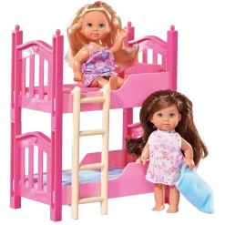 Simba Evi Love 2 Floor Bed Puppen Mit Doppelstockbett Stockbett Bett Ankleidepuppe Spielpuppe