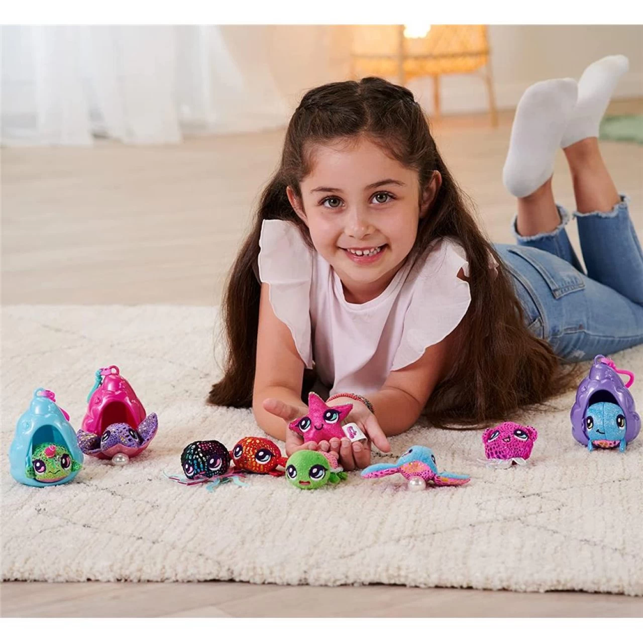 Simba Pearly Pods Glitzer Plüschfigur Meerestierchen Mit Anhänger 8 Cm | 1 Stück Zufällig 4 Simba Pearly Pods Glitzer Plüschfigur Meerestierchen Mit Anhänger 8 Cm | 1 Stück Zufällig – Bild 4