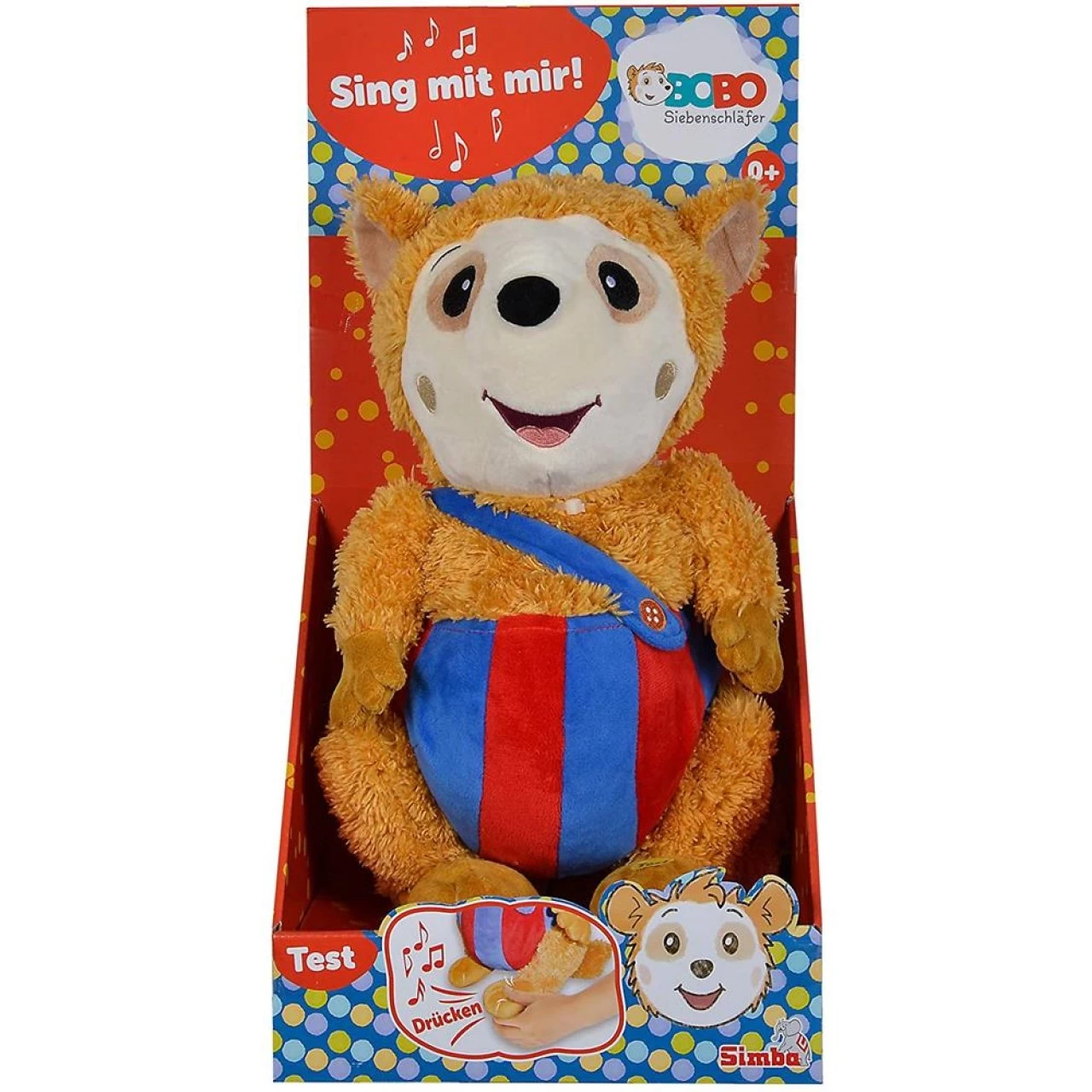 Simba Bobo Siebenschläfer Sing Mit Mir Plüschtier 35cm Batteriebetrieben Stofftier Kuscheltier 4 Simba Bobo Siebenschläfer Sing Mit Mir Plüschtier 35cm Batteriebetrieben Stofftier Kuscheltier – Bild 4