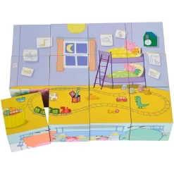 Eichhorn Peppa Pig Bilderwürfel 16x12cm 6 Motive 12 Bausteine 6 Vorlagen Puzzle Würfel Würfelpuzzle -Spielzeug Geschäft xsim 109265708 3 1280x1280