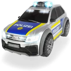 SIMBA Dickie Toys VW Tiguan R-Line Polizeiwagen Mit Licht Sound Polizeiauto Polizei Spielzeugauto 1:18