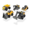 Dickie Toys Volvo 5er Baustellenset 10 Cm Walze Bagger Radlader Kipper Baufahrzeug Spielzeugauto