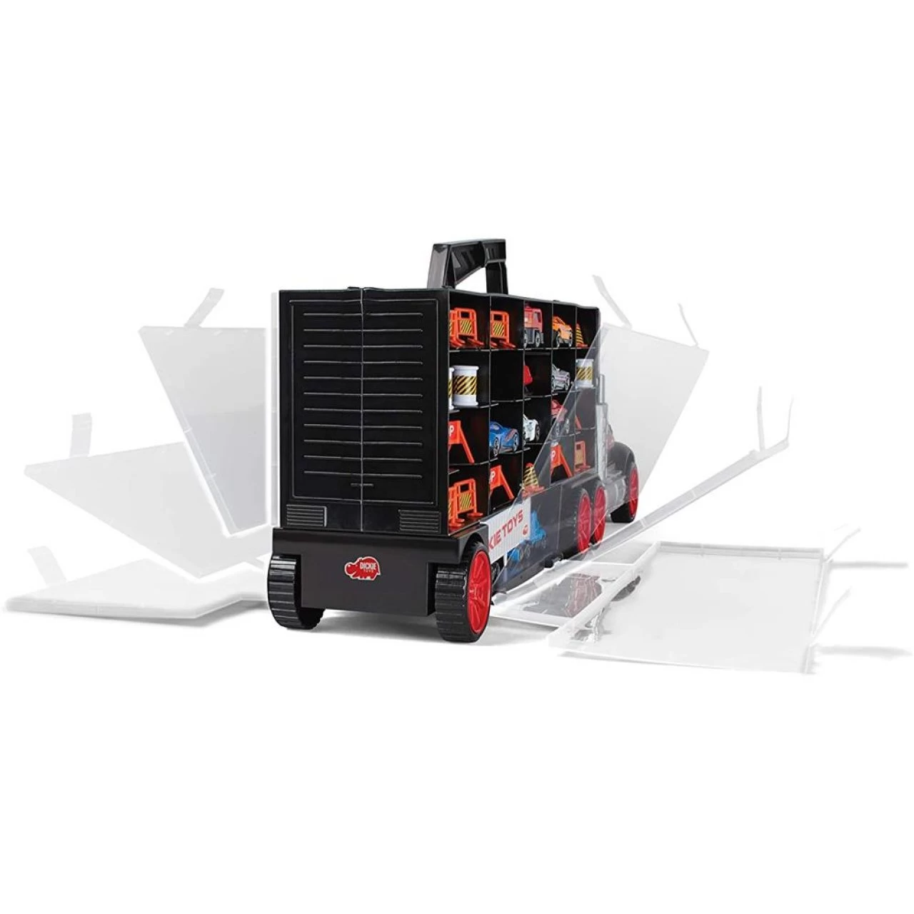 Dickie Toys 203749023 Carry Case, Truck Mit Tragegriff Inkl. 7 Spielzeugautos Und Helikopter & Zubehör, 62 Cm, Ab 3 Jahren 3 Dickie Toys 203749023 Carry Case, Truck Mit Tragegriff Inkl. 7 Spielzeugautos Und Helikopter & Zubehör, 62 Cm, Ab 3 Jahren – Bild 3