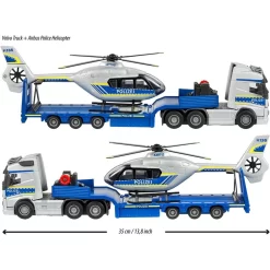Majorette Volvo Polizei-Transporter FH-16 LKW Mit Auflieger Und Airbus Hubschrauber -Spielzeug Geschäft xsim 213716000 2 1280x1280