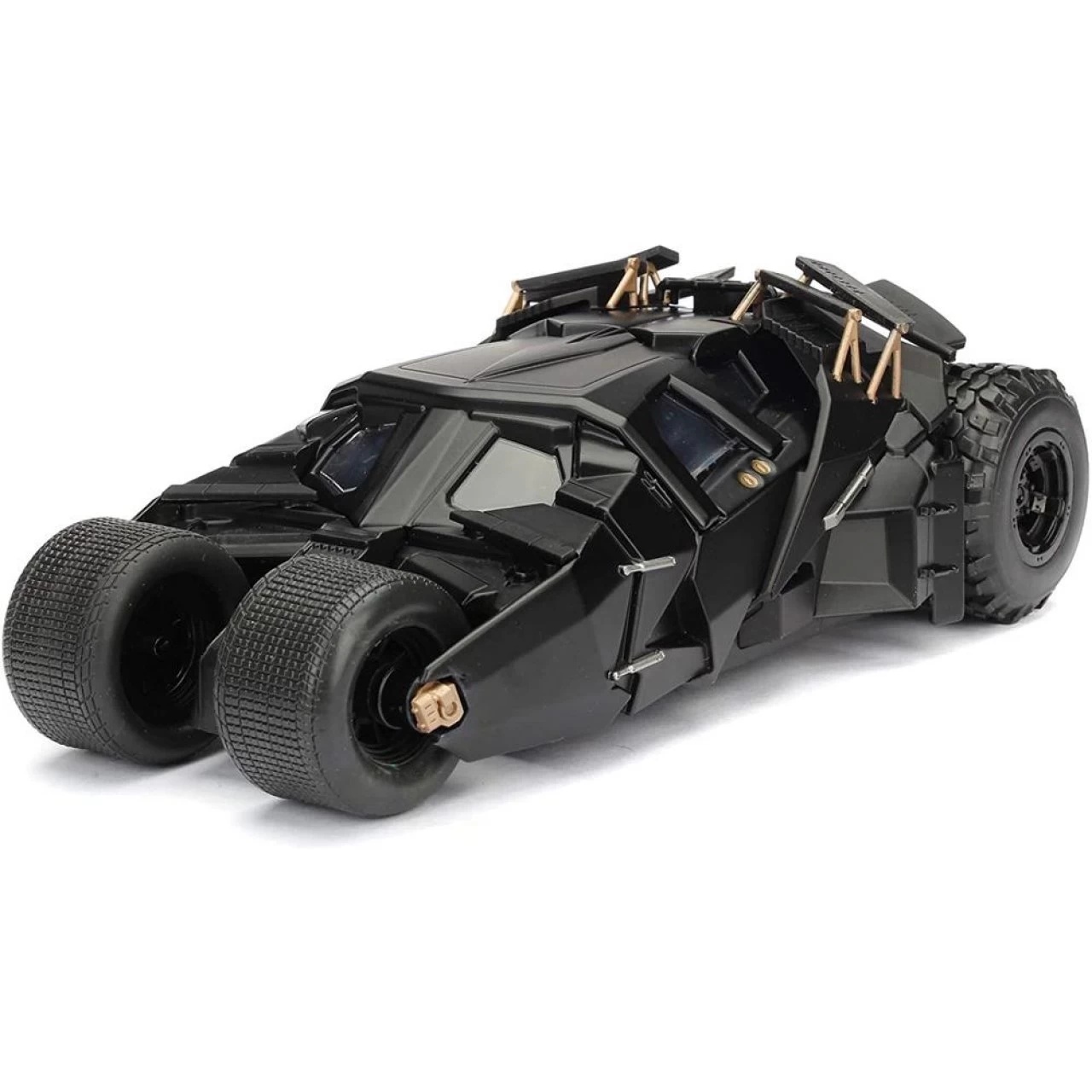 Jada Toys The Dark Knight Batmobil Modellauto 1:24 + Batman Figur Spielfigur Auto Fahrzeug Schwarz 2 Jada Toys The Dark Knight Batmobil Modellauto 1:24 + Batman Figur Spielfigur Auto Fahrzeug Schwarz – Bild 2