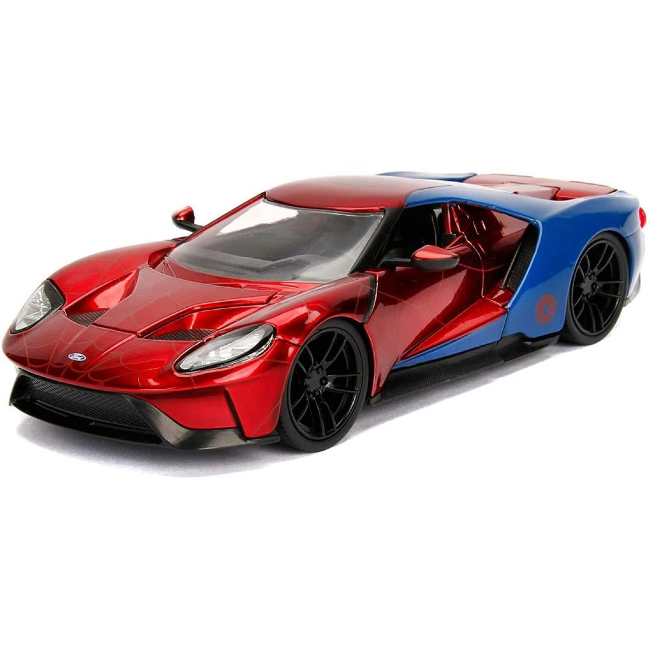 Jada Toys Marvel Spiderman Figur + 2017 Ford GT Modellauto 1:24 Spielfigur Fahrzeug Spielzeugauto 3 Jada Toys Marvel Spiderman Figur + 2017 Ford GT Modellauto 1:24 Spielfigur Fahrzeug Spielzeugauto – Bild 3