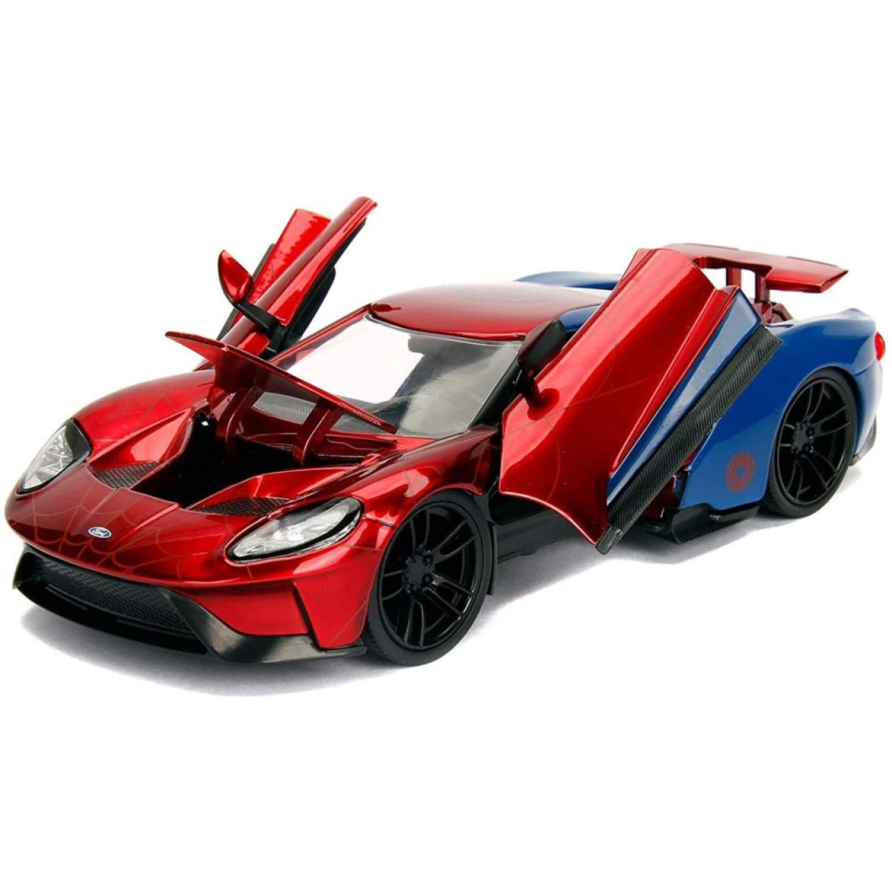 Jada Toys Marvel Spiderman Figur + 2017 Ford GT Modellauto 1:24 Spielfigur Fahrzeug Spielzeugauto 4 Jada Toys Marvel Spiderman Figur + 2017 Ford GT Modellauto 1:24 Spielfigur Fahrzeug Spielzeugauto – Bild 4