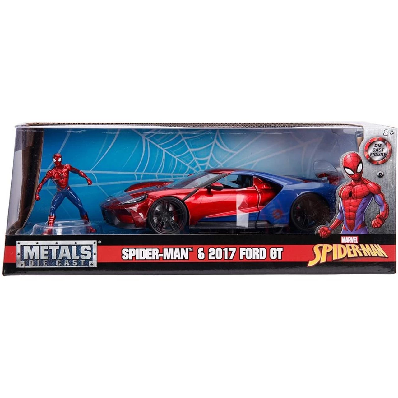 Jada Toys Marvel Spiderman Figur + 2017 Ford GT Modellauto 1:24 Spielfigur Fahrzeug Spielzeugauto 7 Jada Toys Marvel Spiderman Figur + 2017 Ford GT Modellauto 1:24 Spielfigur Fahrzeug Spielzeugauto – Bild 7