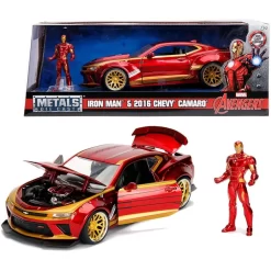 Jada Toys Marvel Iron Man Figur + 2016 Chevy Camaro SS Modellauto 1:24 Fahrzeug Auto Spielzeugauto -Spielzeug Geschäft xsim 253225003 6 1280x1280
