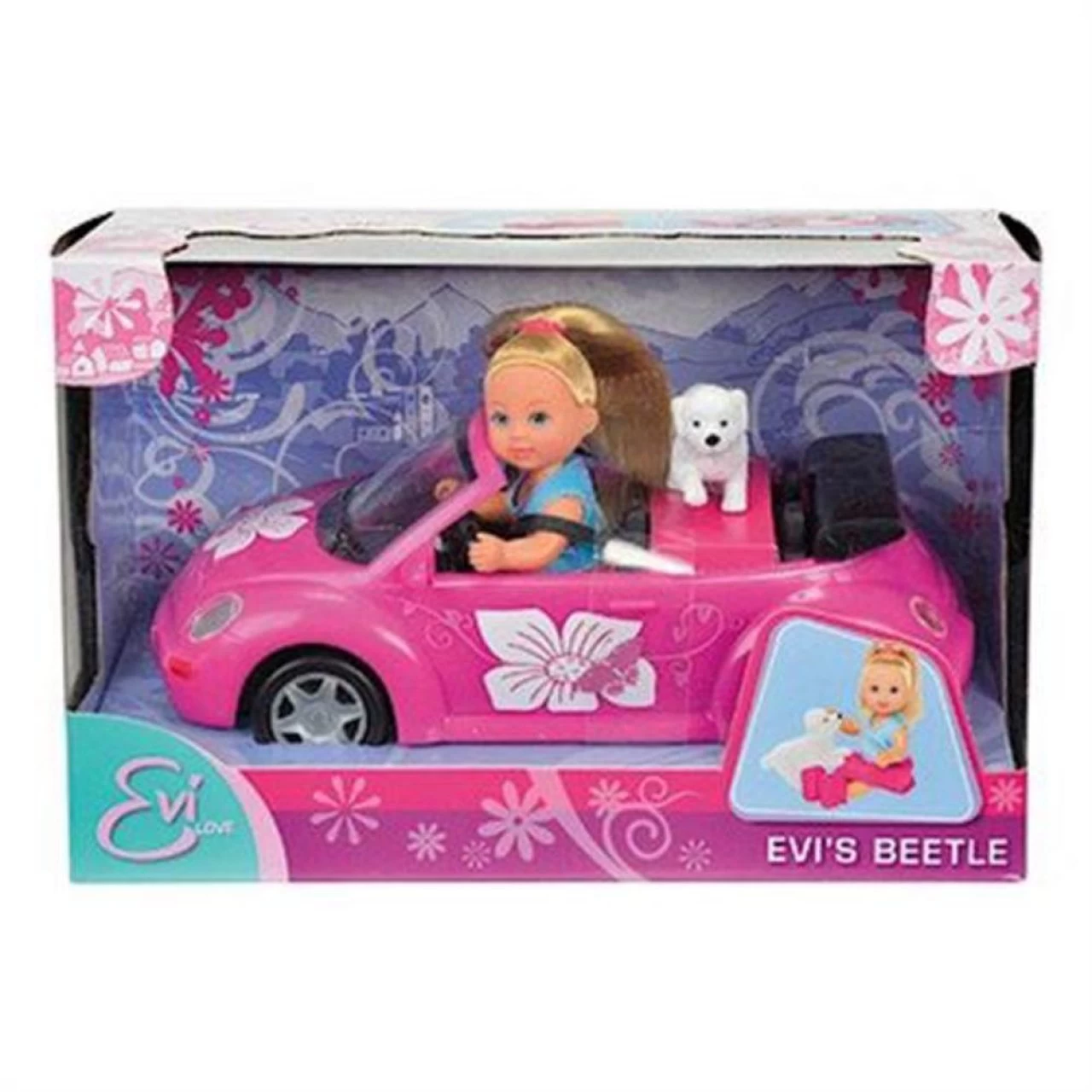 Simba 5731539 Evi New Beetle Cabrio Puppenspiel Weblich Kind Rosa Neu OVP 1 Simba 5731539 Evi New Beetle Cabrio Puppenspiel Weblich Kind Rosa Neu OVP