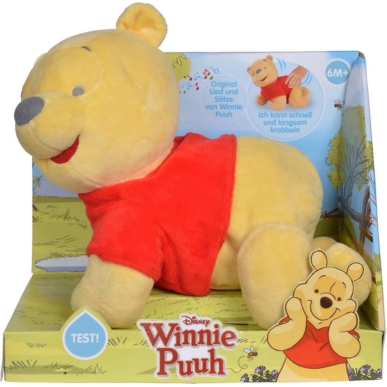 Simba Disney Winnie Puuh Krabbel Mit Mir Krabbelhilfe Batteriebetrieben Plüsch Bär Plüschfigur 2 Simba Disney Winnie Puuh Krabbel Mit Mir Krabbelhilfe Batteriebetrieben Plüsch Bär Plüschfigur – Bild 2
