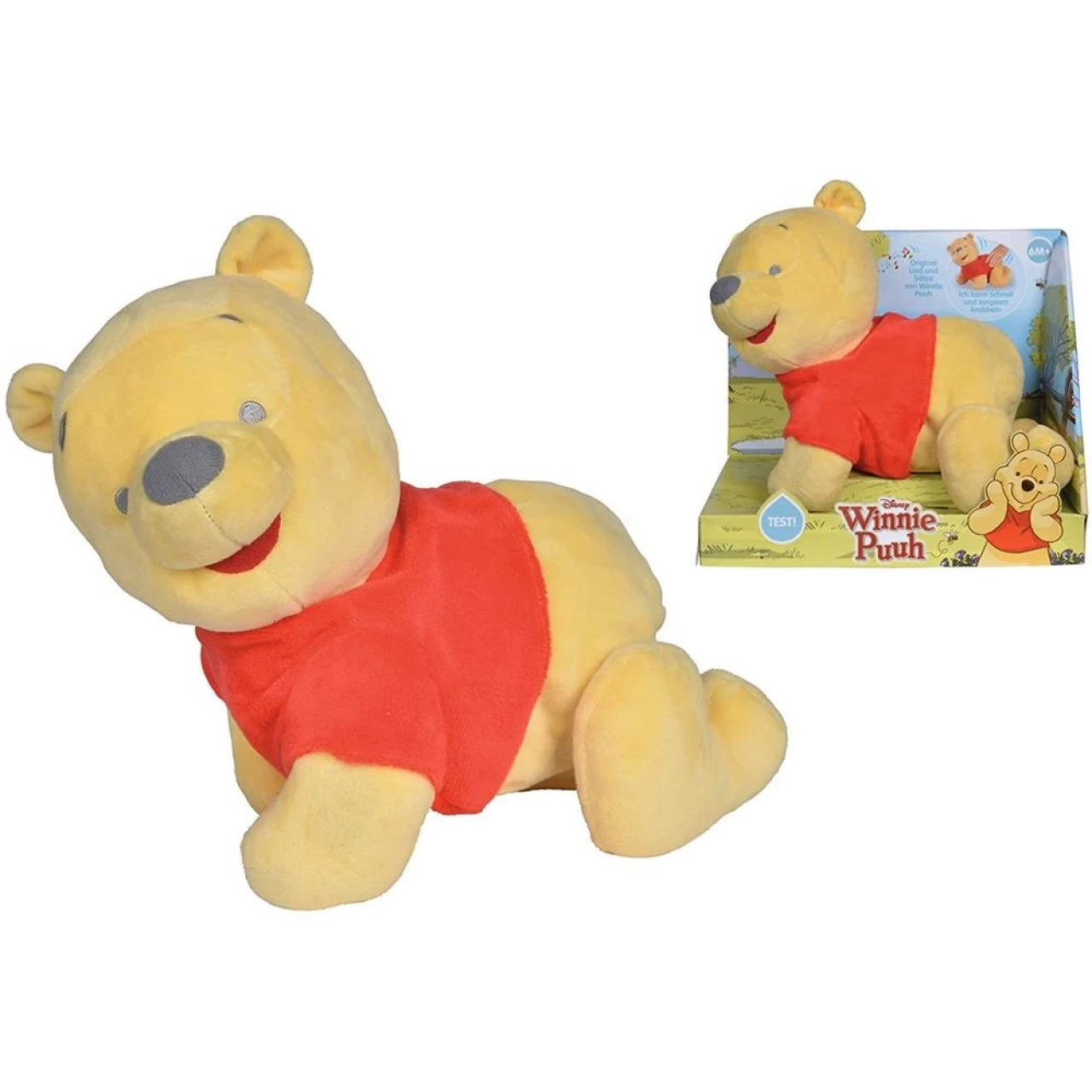 Simba Disney Winnie Puuh Krabbel Mit Mir Krabbelhilfe Batteriebetrieben Plüsch Bär Plüschfigur 3 Simba Disney Winnie Puuh Krabbel Mit Mir Krabbelhilfe Batteriebetrieben Plüsch Bär Plüschfigur – Bild 3
