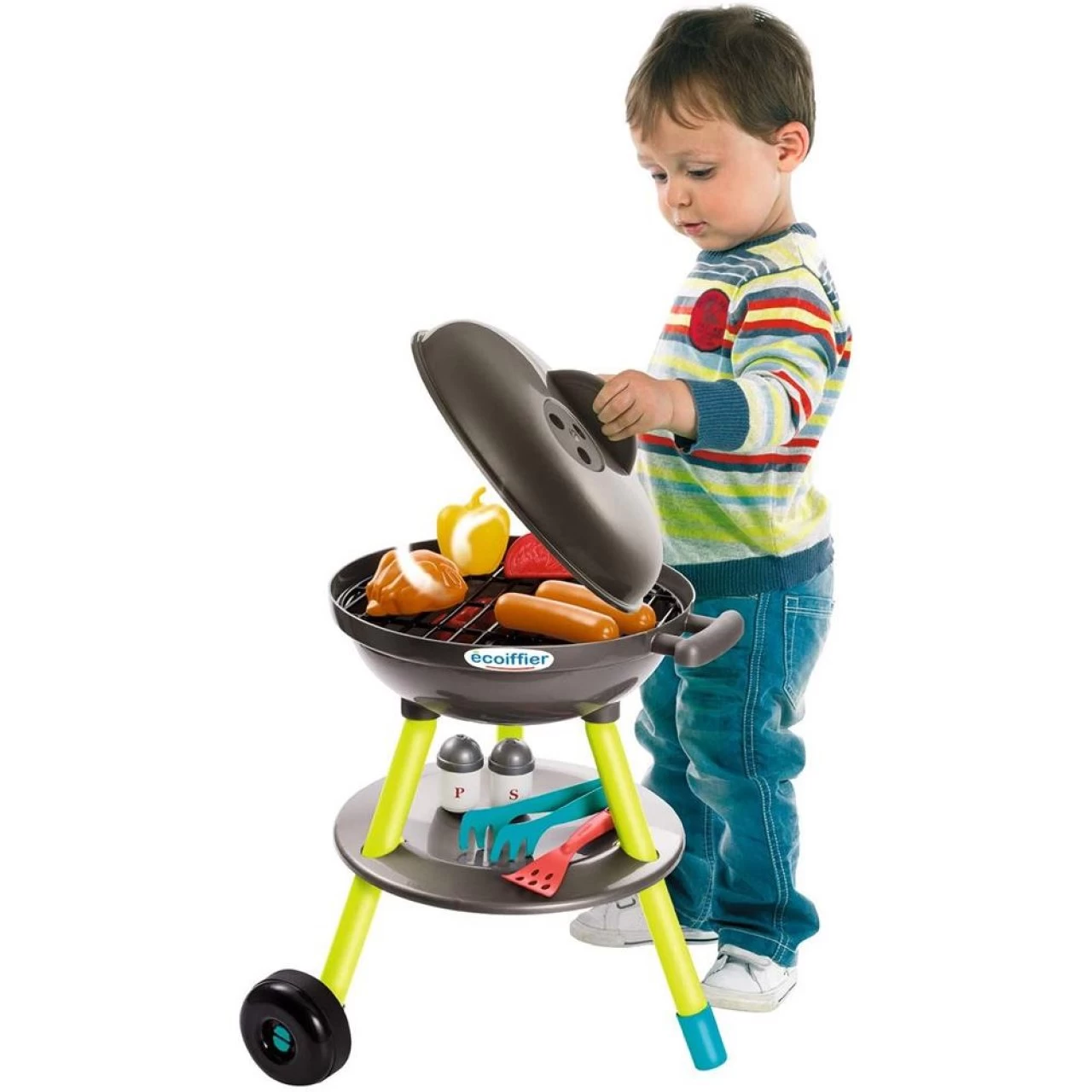 Ecoiffier Kugelgrill Für Kinder 16-tlg Spielzeug-Grill Kindergrill Bratwurst Grillzange Grillzubehör 2 Ecoiffier Kugelgrill Für Kinder 16-tlg Spielzeug-Grill Kindergrill Bratwurst Grillzange Grillzubehör – Bild 2