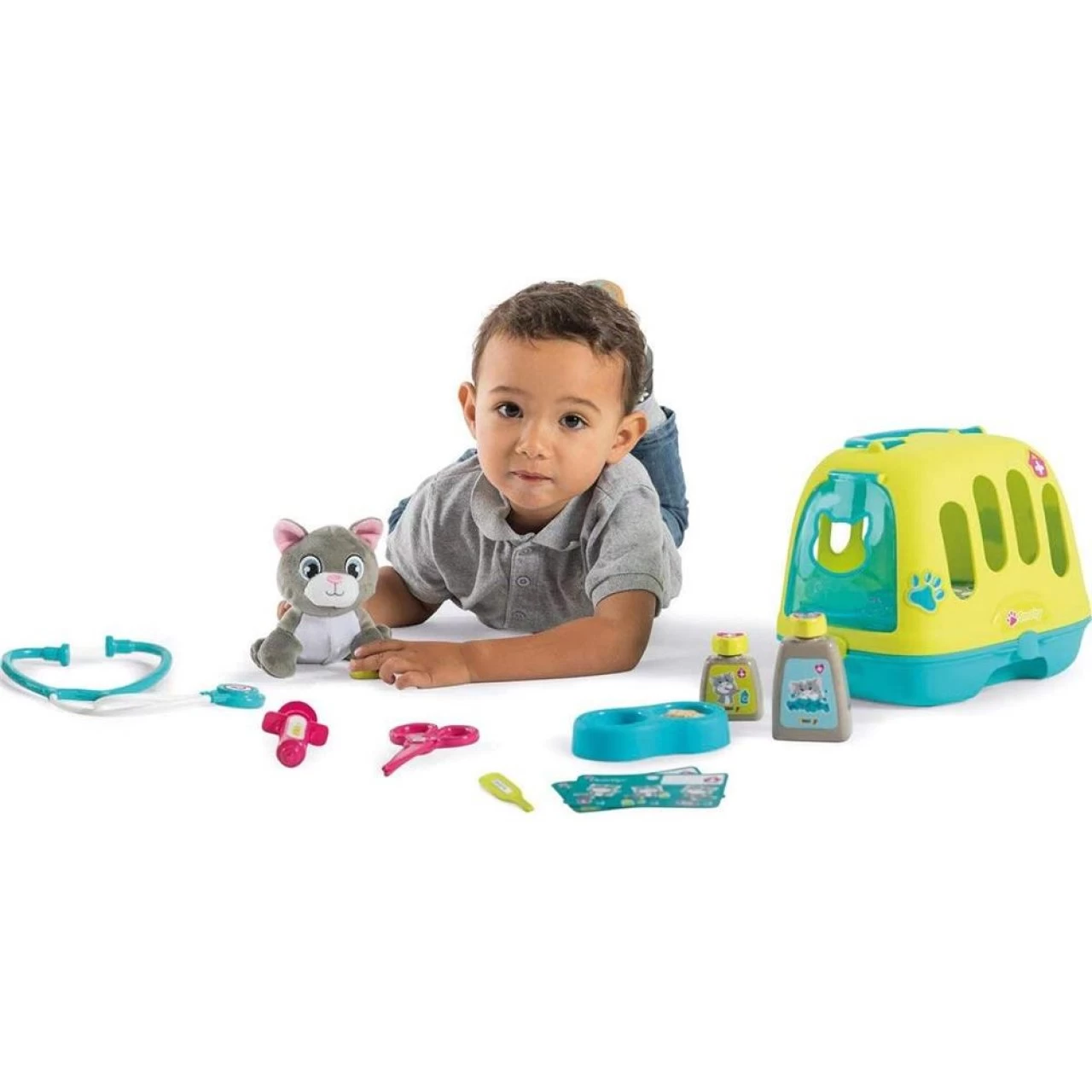 Smoby Tierarzt Spielset Im Koffer 2in1 Spielkoffer Arzt Zubehör Transportbox Stoffkatze Plüsch Katze 4 Smoby Tierarzt Spielset Im Koffer 2in1 Spielkoffer Arzt Zubehör Transportbox Stoffkatze Plüsch Katze – Bild 4