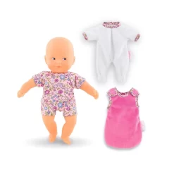 Corolle Mini Calin Gute Nacht Set 20 Cm Babypuppe Mit Schlafsack Weichkörperpuppe