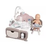 Smoby Baby Nurse Cocoon Puppen-Spielzimmer 3-in-1 Mit Puppe Spielset Puppenmöbel