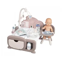 Smoby Baby Nurse Cocoon Puppen-Spielzimmer 3-in-1 Mit Puppe Spielset Puppenmöbel