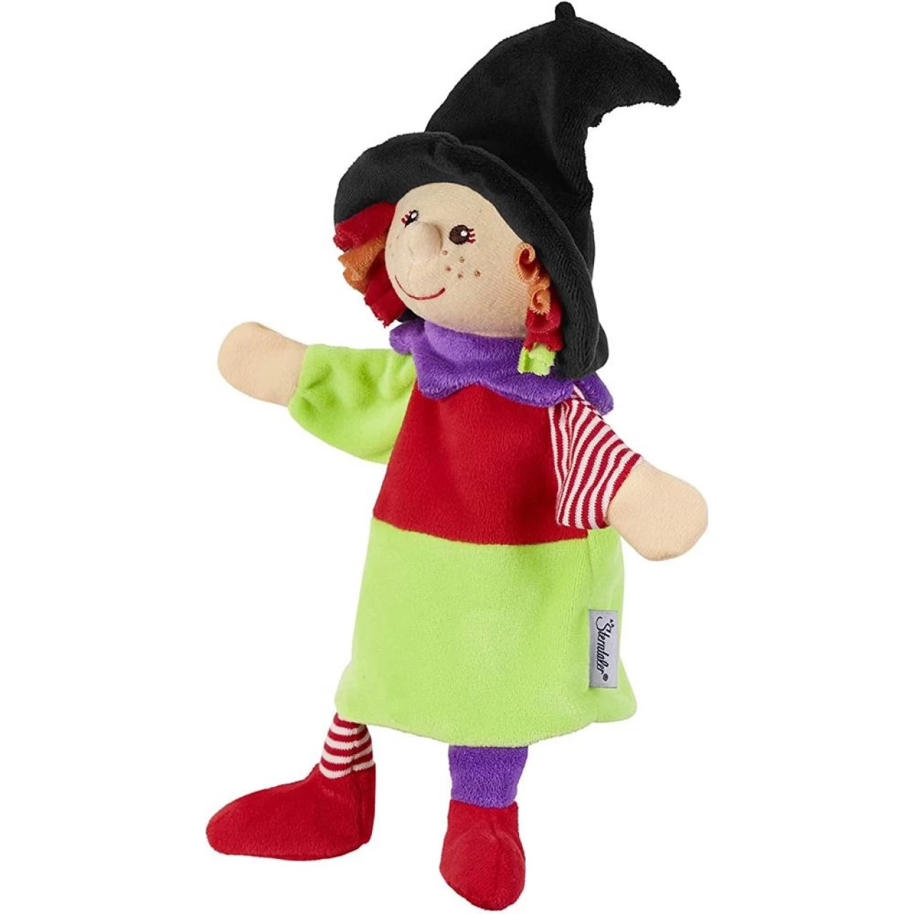 Sterntaler Handpuppe Hexe Für Kinderhände Puppentheater Rollenspiele Stoffpuppe 2 Sterntaler Handpuppe Hexe Für Kinderhände Puppentheater Rollenspiele Stoffpuppe – Bild 2