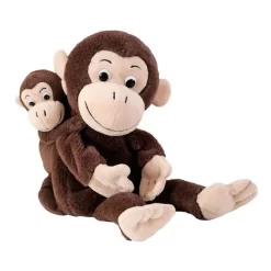 Beleduc Handpuppe Affe Mutter & Kind Handfigur Puppentheater Plüschtier Stofftier Rollenspiel