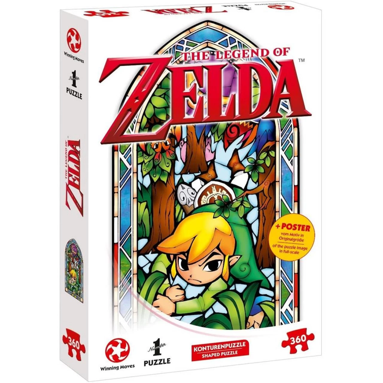 WINNING MOVES Puzzle Zelda Link-Boomerang 360 Teile Geduldsspiel Geeignet Ab 10 Jahre 1 WINNING MOVES Puzzle Zelda Link-Boomerang 360 Teile Geduldsspiel Geeignet Ab 10 Jahre