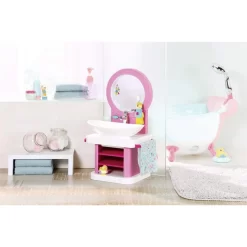 Zapf Creation BABY Born Bath Waschtisch Mit Licht- Und Soundeffekten Zahnbürste Zahnputzbecher Handtuch -Spielzeug Geschäft xzap 10210405 2 1280x1280