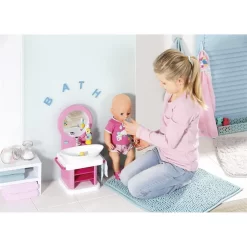 Zapf Creation BABY Born Bath Waschtisch Mit Licht- Und Soundeffekten Zahnbürste Zahnputzbecher Handtuch -Spielzeug Geschäft xzap 10210405 6 1280x1280