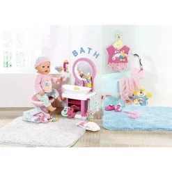 Zapf Creation BABY Born Bath Waschtisch Mit Licht- Und Soundeffekten Zahnbürste Zahnputzbecher Handtuch -Spielzeug Geschäft xzap 10210405 7 1280x1280