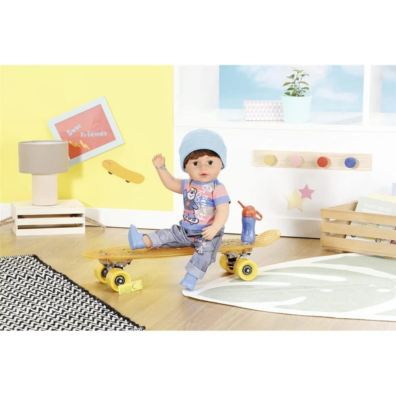 Zapf Creation BABY Born Brother 43 Cm Puppe Junge Lebensechte Funktion Shirt Hose Mütze Schuhen Zubehör 4 Zapf Creation BABY Born Brother 43 Cm Puppe Junge Lebensechte Funktion Shirt Hose Mütze Schuhen Zubehör – Bild 4