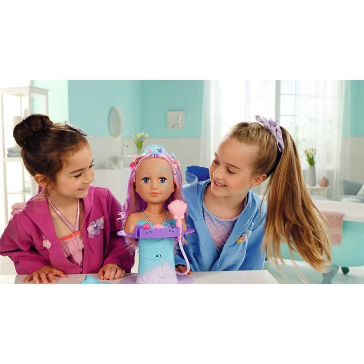 Zapf Creation BABY Born Sister Styling Head Meerjungfrau Schminkkopf Frisierkopf Drehbar 3 Zapf Creation BABY Born Sister Styling Head Meerjungfrau Schminkkopf Frisierkopf Drehbar – Bild 3