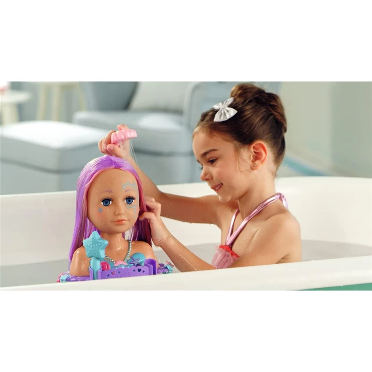 Zapf Creation BABY Born Sister Styling Head Meerjungfrau Schminkkopf Frisierkopf Drehbar 8 Zapf Creation BABY Born Sister Styling Head Meerjungfrau Schminkkopf Frisierkopf Drehbar – Bild 8