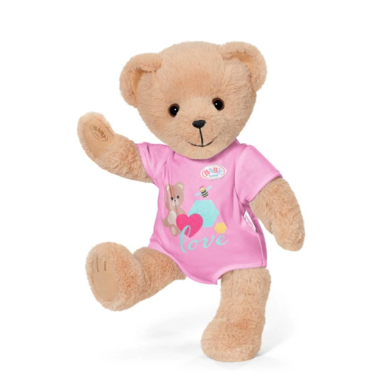 Zapf Creation BABY Born Bär Pink Mit Pinkem Strampler Teddybär Kuscheltier Bewegliche Arme Und Beine 3 Zapf Creation BABY Born Bär Pink Mit Pinkem Strampler Teddybär Kuscheltier Bewegliche Arme Und Beine – Bild 3