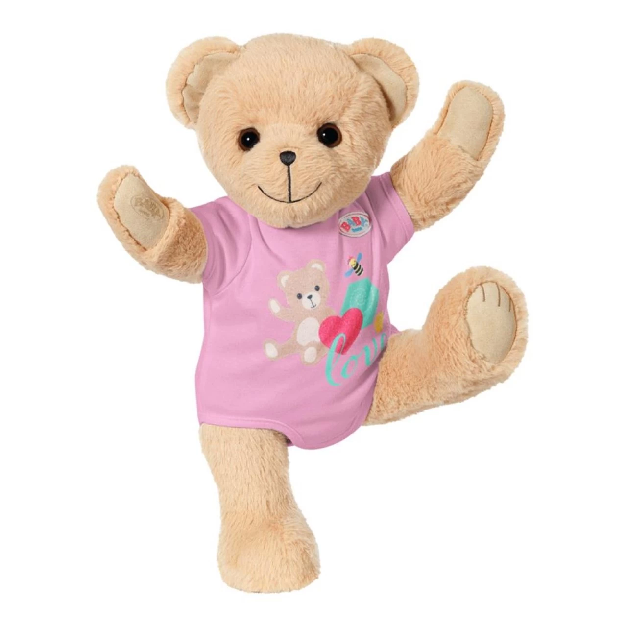 Zapf Creation BABY Born Bär Pink Mit Pinkem Strampler Teddybär Kuscheltier Bewegliche Arme Und Beine 4 Zapf Creation BABY Born Bär Pink Mit Pinkem Strampler Teddybär Kuscheltier Bewegliche Arme Und Beine – Bild 4