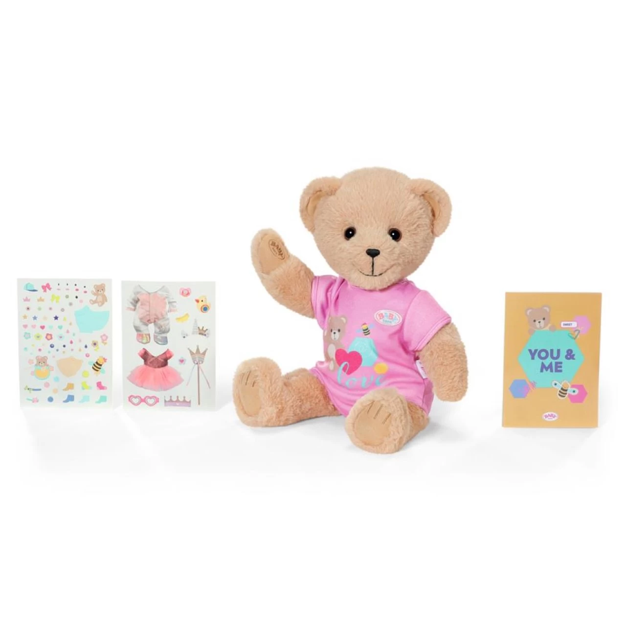 Zapf Creation BABY Born Bär Pink Mit Pinkem Strampler Teddybär Kuscheltier Bewegliche Arme Und Beine 8 Zapf Creation BABY Born Bär Pink Mit Pinkem Strampler Teddybär Kuscheltier Bewegliche Arme Und Beine – Bild 8
