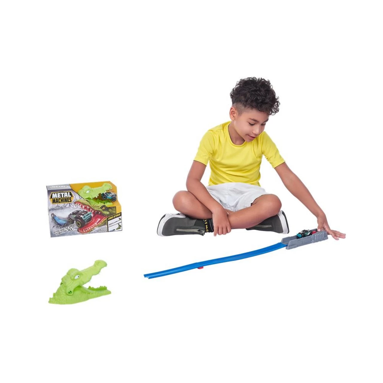 ZURU Metal Mashines Spielset Krokodilangriff Rennbahn Mit Auto 3 ZURU Metal Mashines Spielset Krokodilangriff Rennbahn Mit Auto – Bild 3