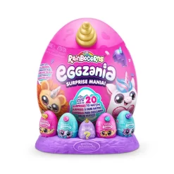 ZURU Rainbocorns Eggzania Surprise Serie 1 Plüschtier Mit Zubehör | 1 Stück Zufällige Variante
