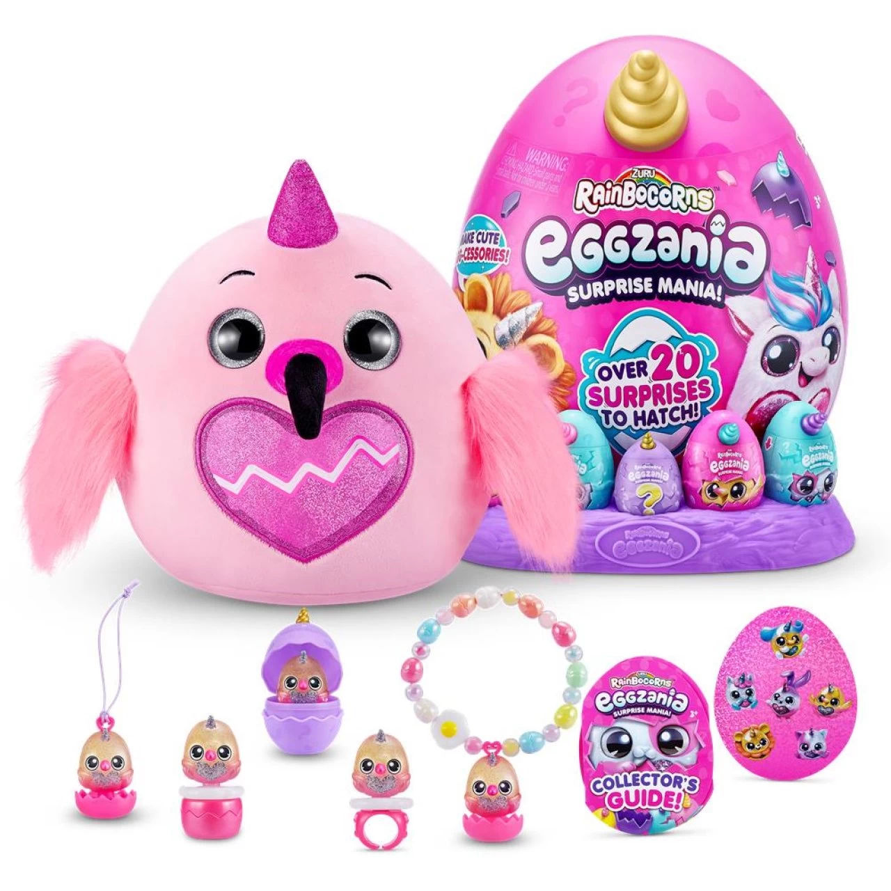 ZURU Rainbocorns Eggzania Surprise Serie 1 Plüschtier Mit Zubehör | 1 Stück Zufällige Variante 6 ZURU Rainbocorns Eggzania Surprise Serie 1 Plüschtier Mit Zubehör | 1 Stück Zufällige Variante – Bild 6